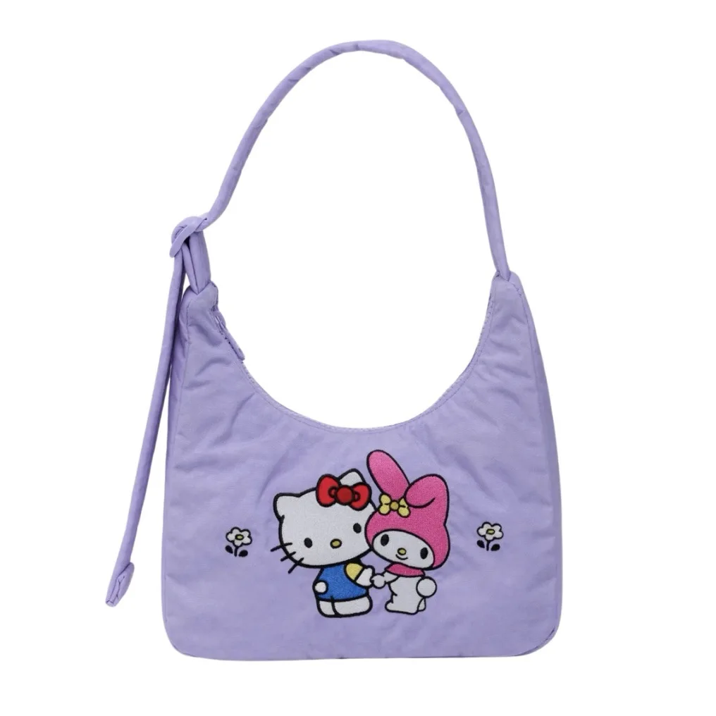 Baggu Embroidered HK & My Melody Mini Nylon Shoulder Bag *Pre-Order*