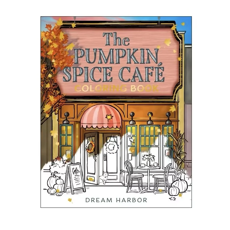 The Pumpkin Spice Café Coloring Book -(Dream Harbor) by Laurie Gilmore *Pre-Order*