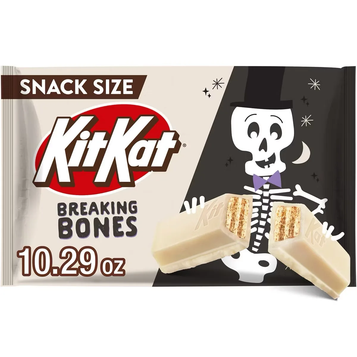 Kit Kat White Creme Breaking Bones Halloween Candy Snack Size *Pre-Order*