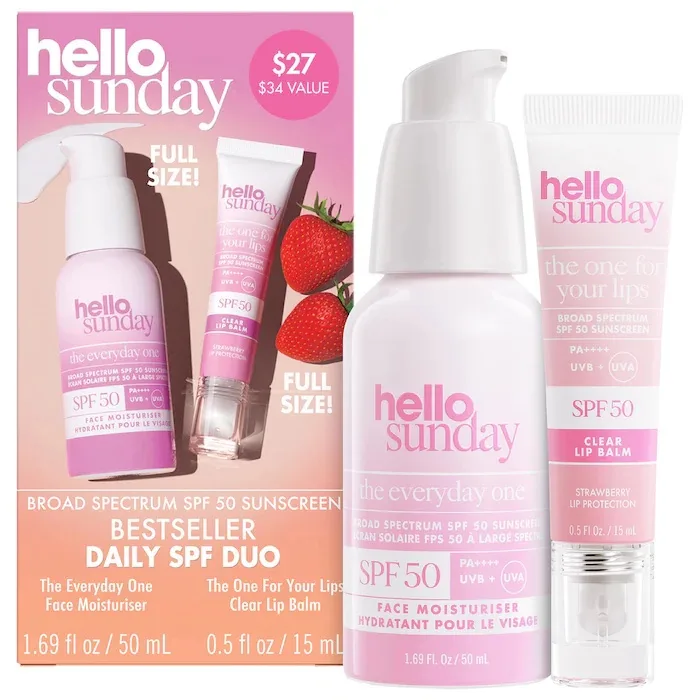 Hello Sunday The Bestseller Daily SPF Duo with Broad Spectrum SPF 50 *Pre-Order*