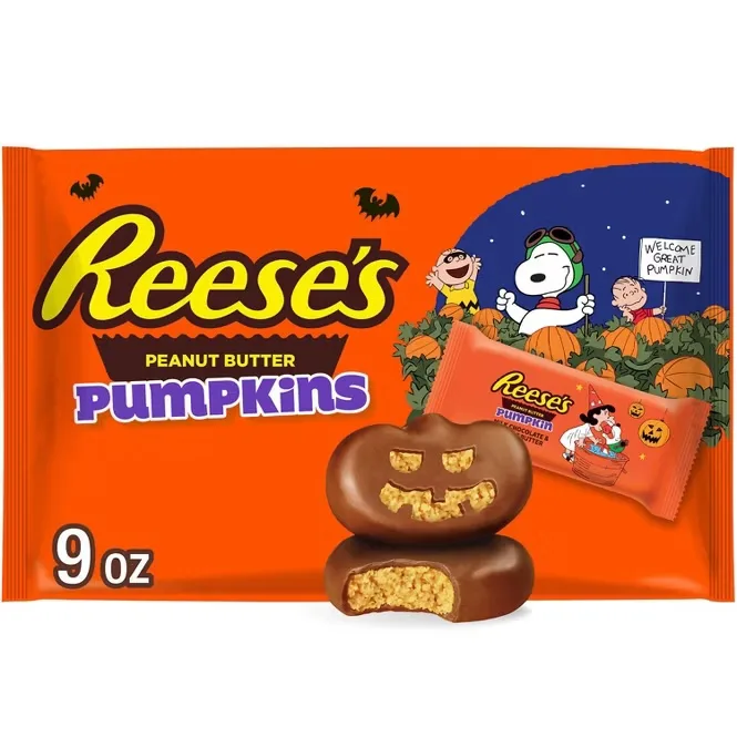 Reese's Peanut Butter Pumpkins Snoopy and Friends Halloween Chocolate Candy Snack Size *Pre-Order*