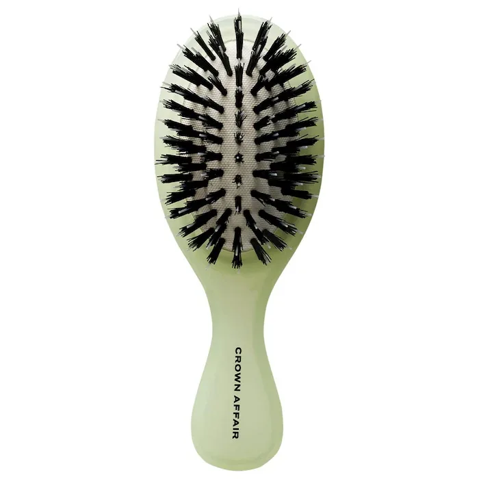 Crown Affair The Mini Dual-Bristle Boar Hair Brush No. 001 for Al…