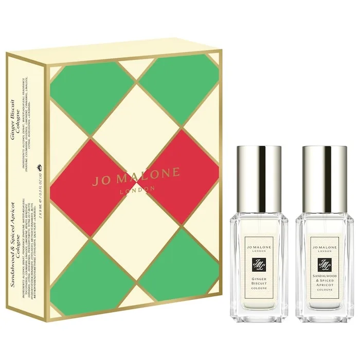 Jo Malone London Mini Ginger Biscuit + Sandalwood & Spiced Apricot Cologne Duo Gift Set *Pre-Order*
