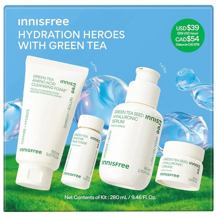 innisfree Green Tea Hydration Heroes with Hyaluronic Acid *Pre-Order*