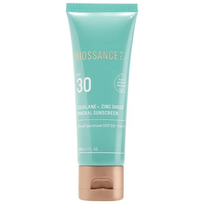 Biossance Zinc Sheer Hydrating Mineral Face Sunscreen SPF 30 with Ectoin + Squalane *Pre-Order*