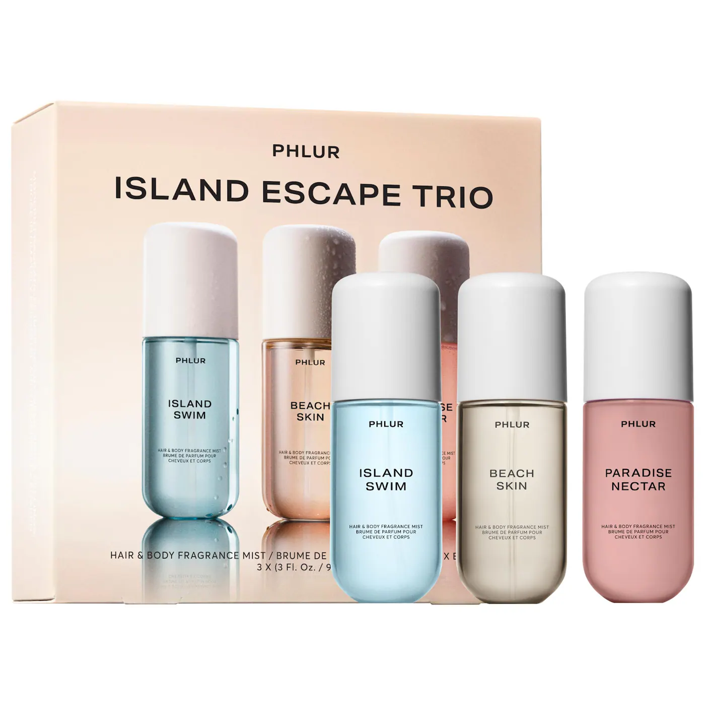 Island Escape Body Mist Trio Set (Trío de mists corporales perfum…