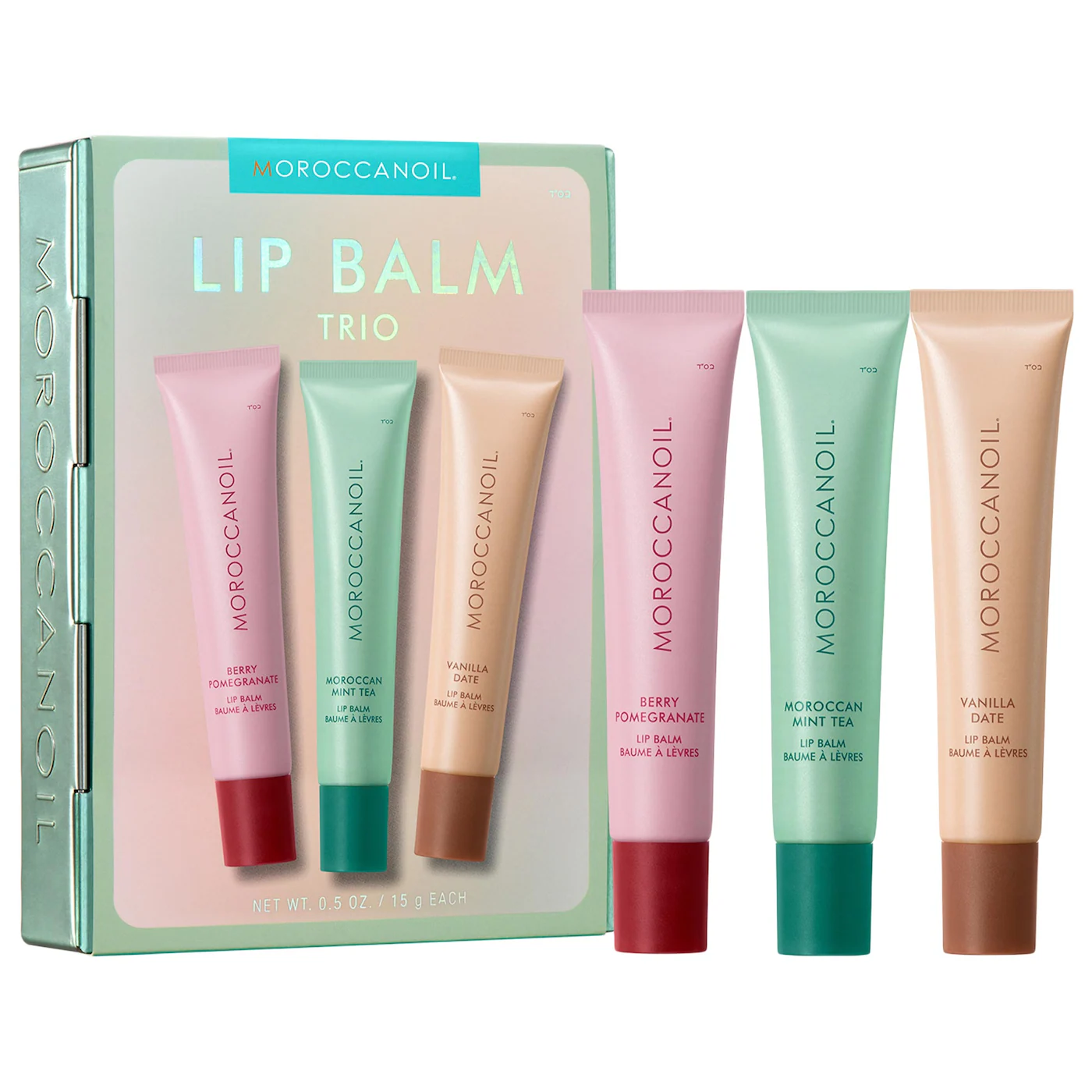 Lip Balm Trio Gift Set – Hydrating Argan + Peptide Lip Treatment…