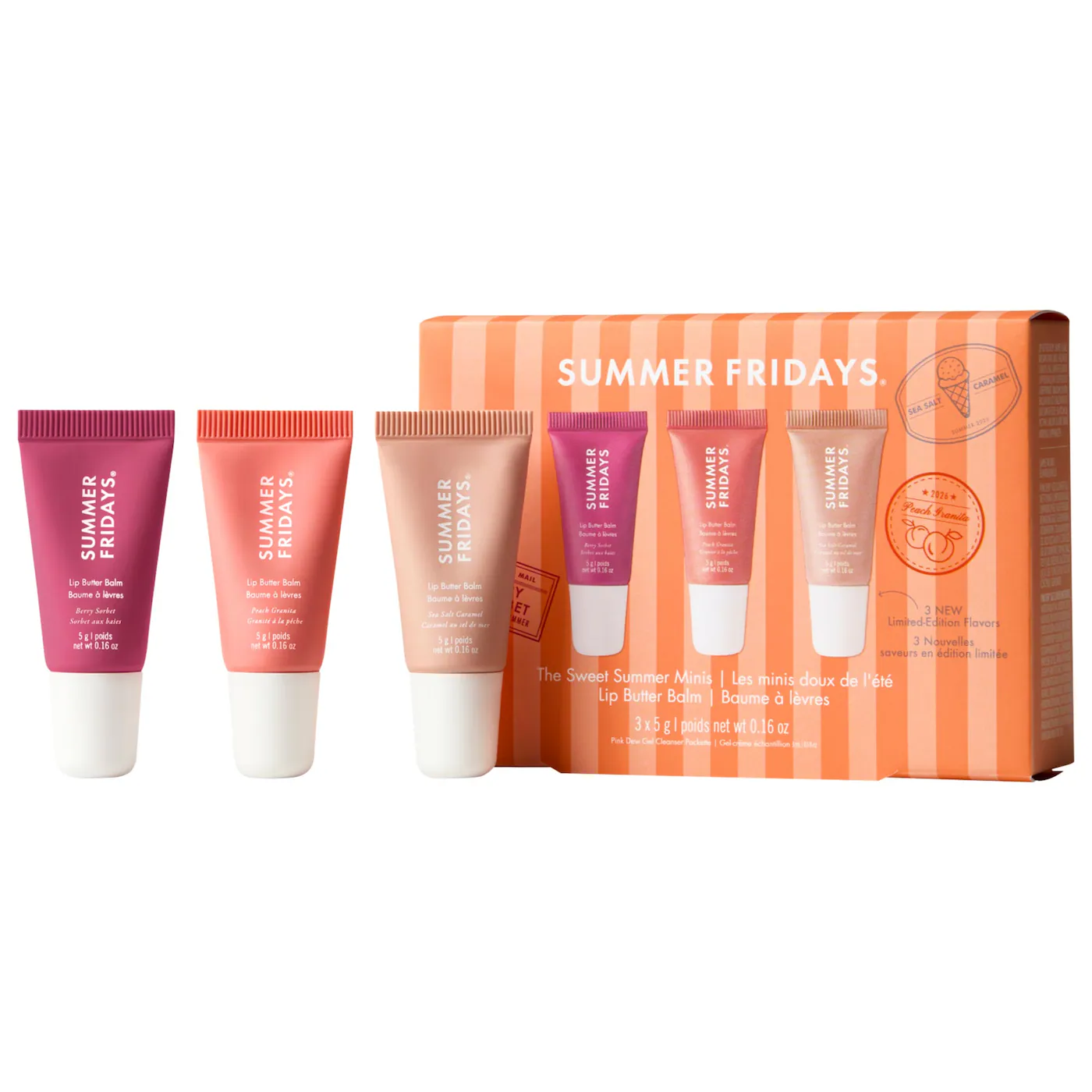 The Sweet Summer Minis Lip Butter Balm Trio Set (Set mini de báls…