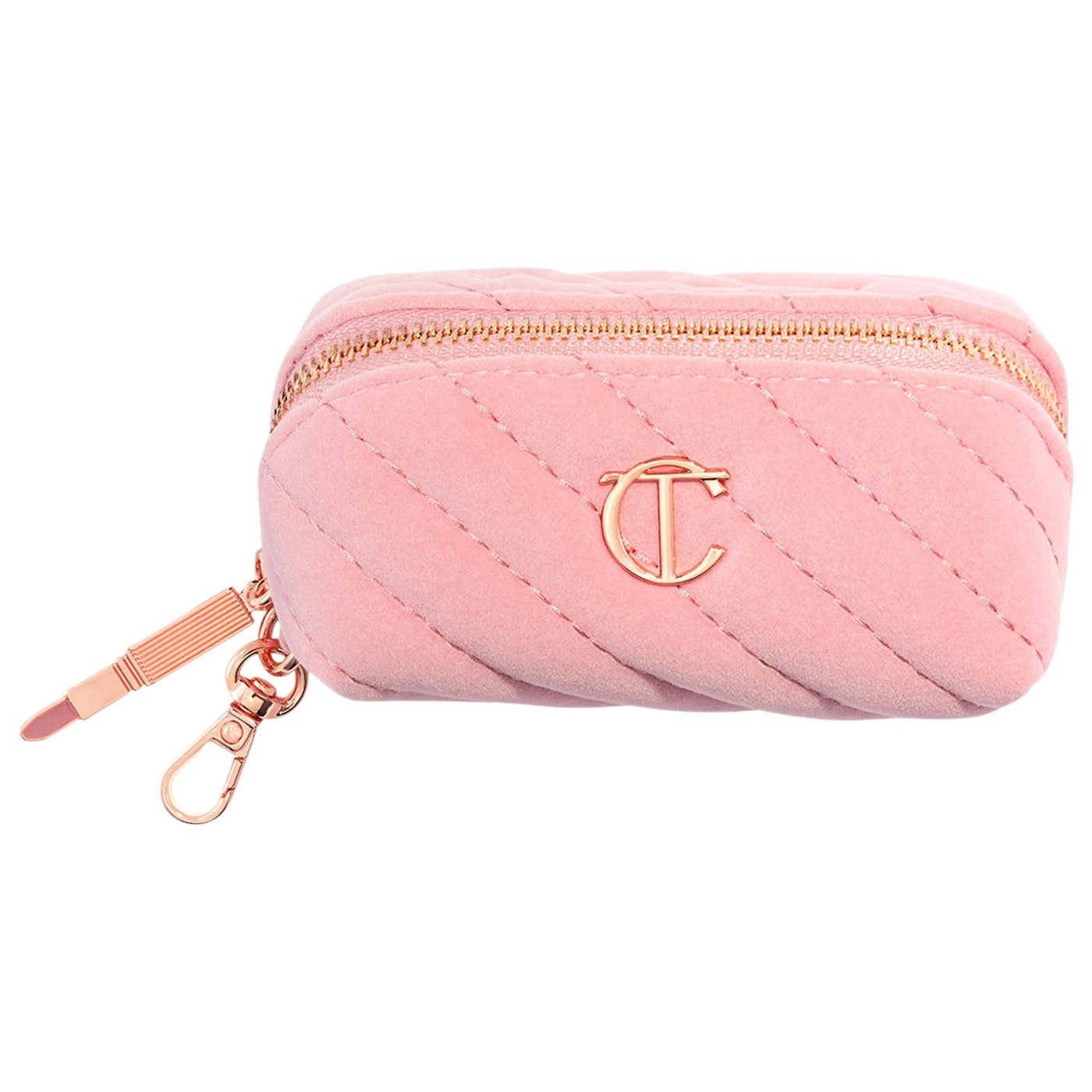 Charlotte Tilbury | Mini Pillow Talk Makeup Charm Bag (Cosmetiquera mini acolchada con clip)