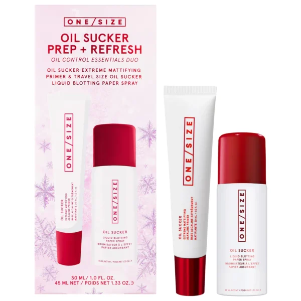 ONE/SIZE by Patrick Starrr | Oil Sucker Prep & Refresh Mattifying Duo